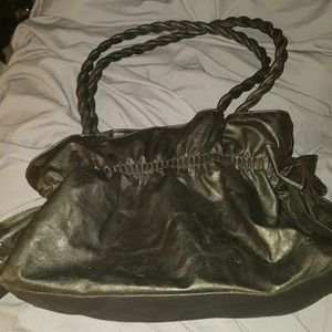 Black purse with  bow details